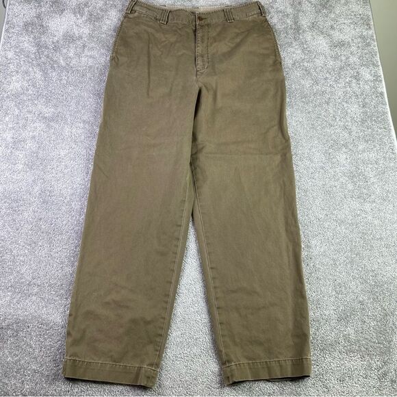 Abercrombie & Fitch Pants Men's 36X32* Tan Weathered Chino Straight Casual - Picture 1 of 15